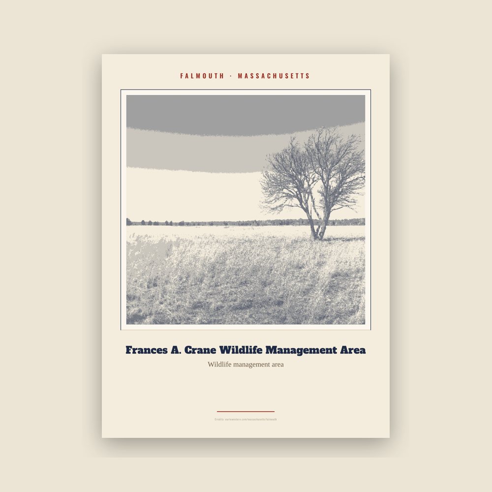 Falmouth Frances A. Crane Wildlife Management Area Landmark Print