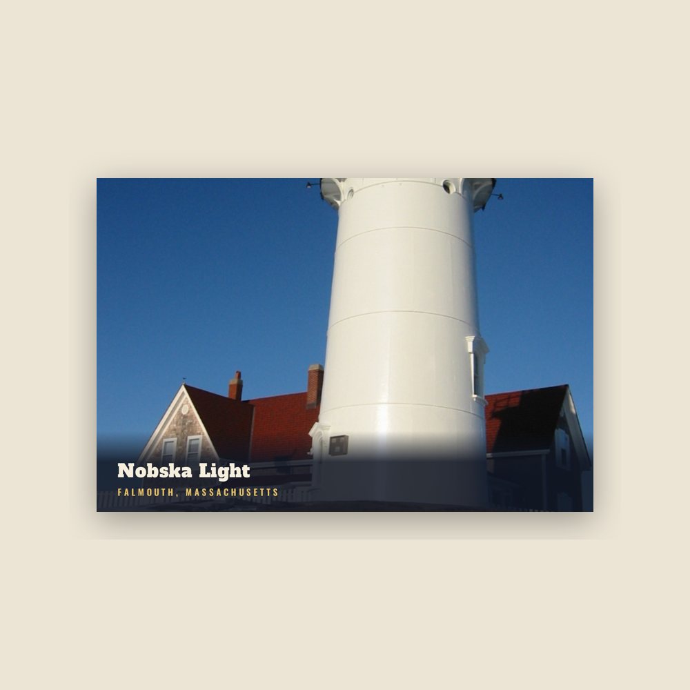 Falmouth Nobska Light Postcard