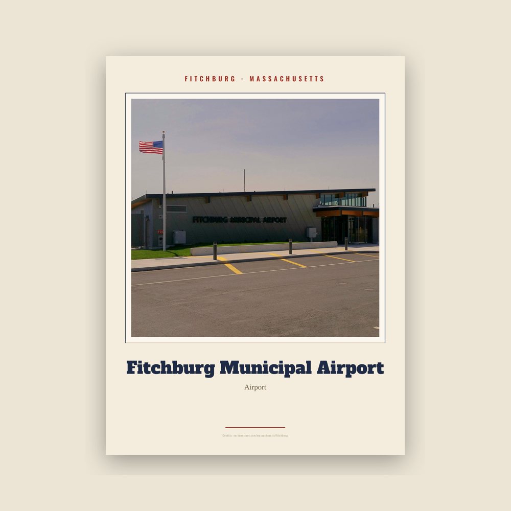 Fitchburg Fitchburg Municipal Airport Landmark Print