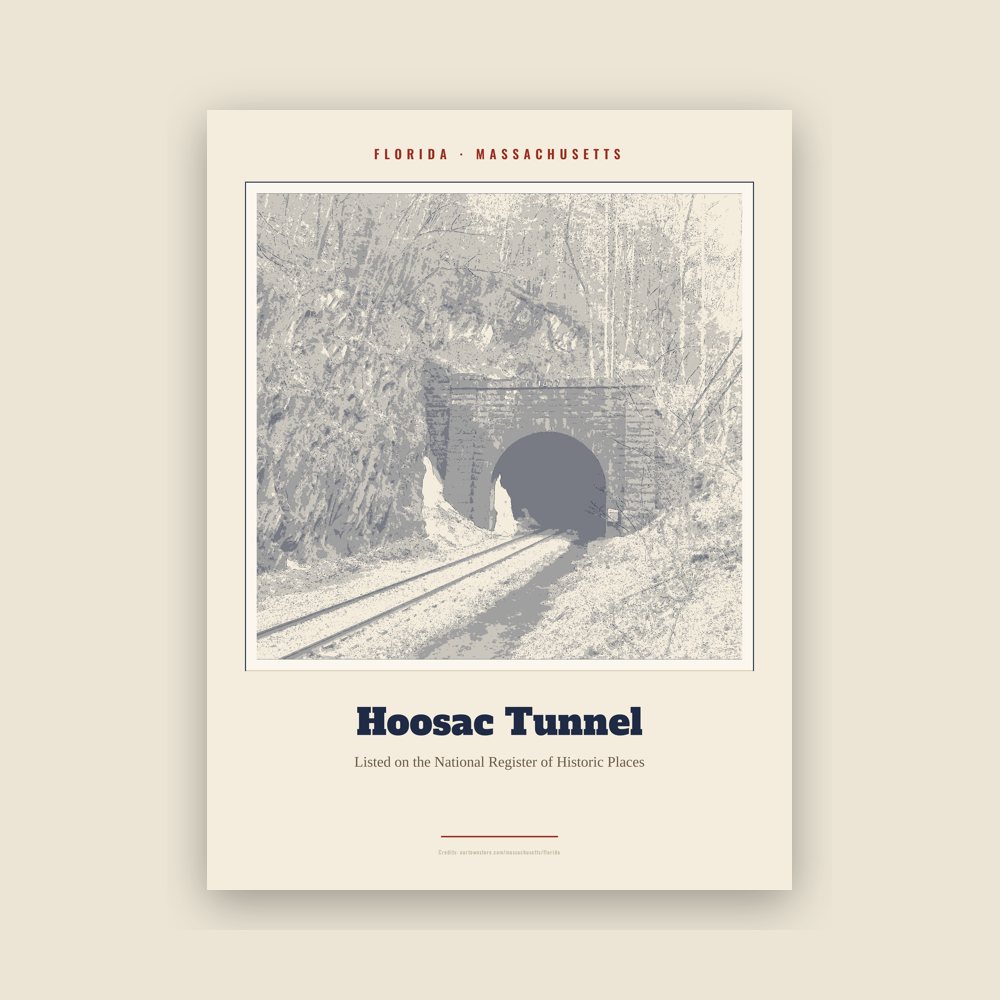 Florida Hoosac Tunnel Landmark Print