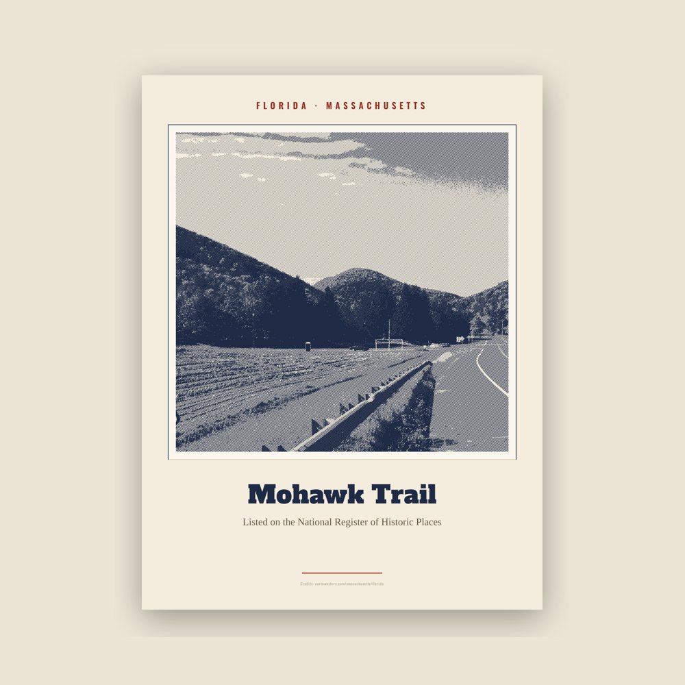 Florida Mohawk Trail Landmark Print
