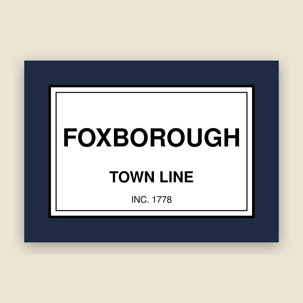 Foxborough Town Line Mug