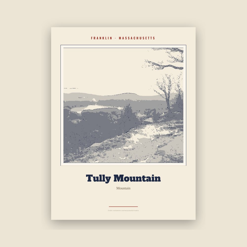 Franklin Tully Mountain Landmark Print