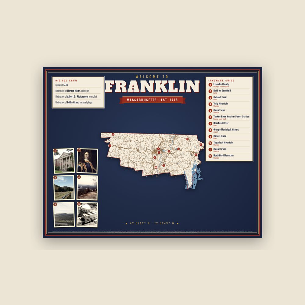 Franklin Map Placemat