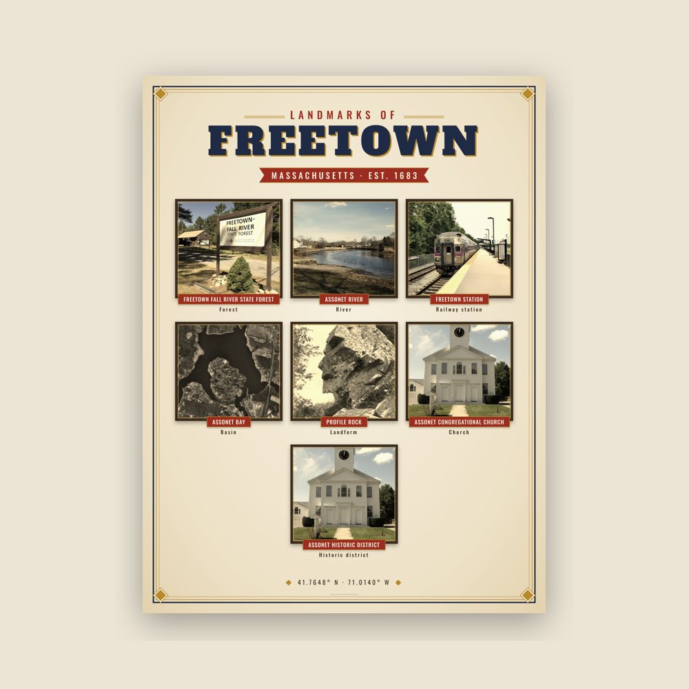 Freetown Landmarks Photo Poster