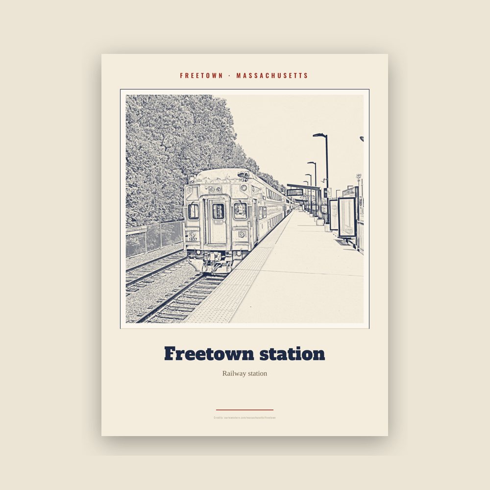 Freetown Freetown station Landmark Print