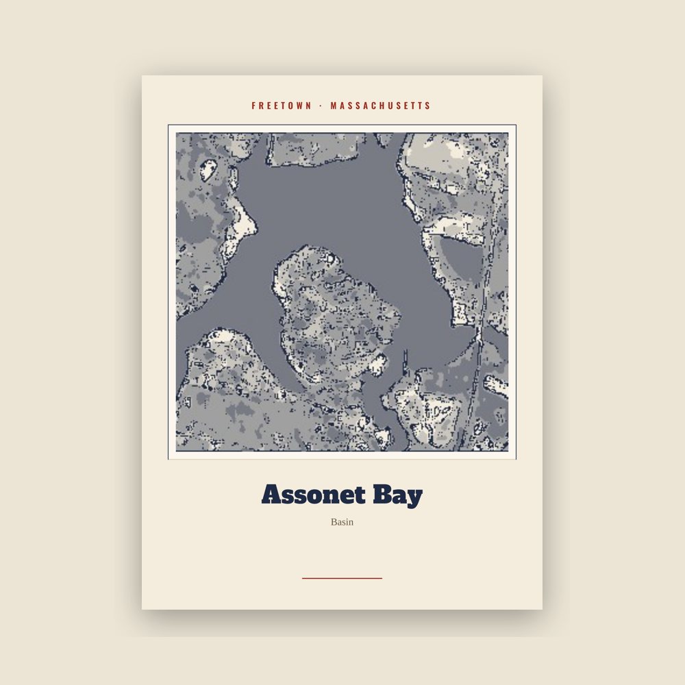 Freetown Assonet Bay Landmark Print