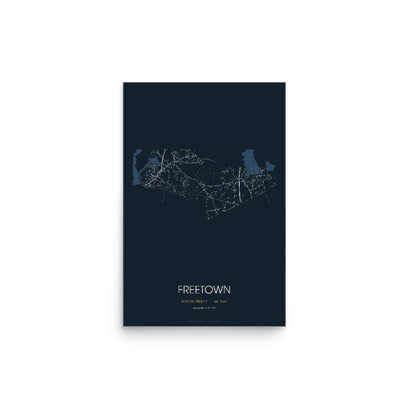 Freetown Street Map Poster · Midnight