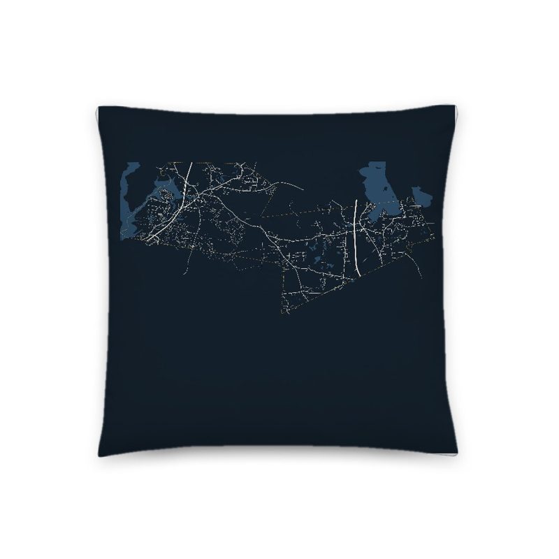 Freetown Map Throw Pillow