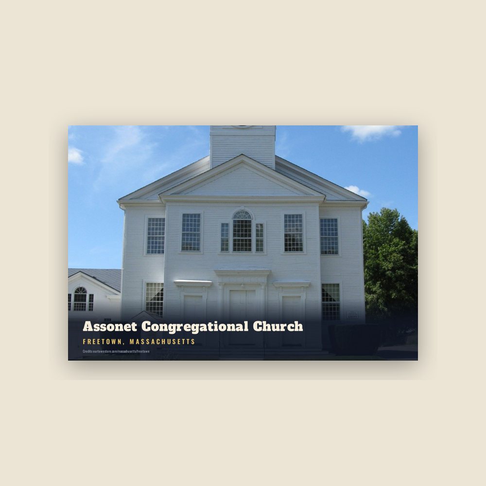 Freetown Assonet Congregational Church Postcard