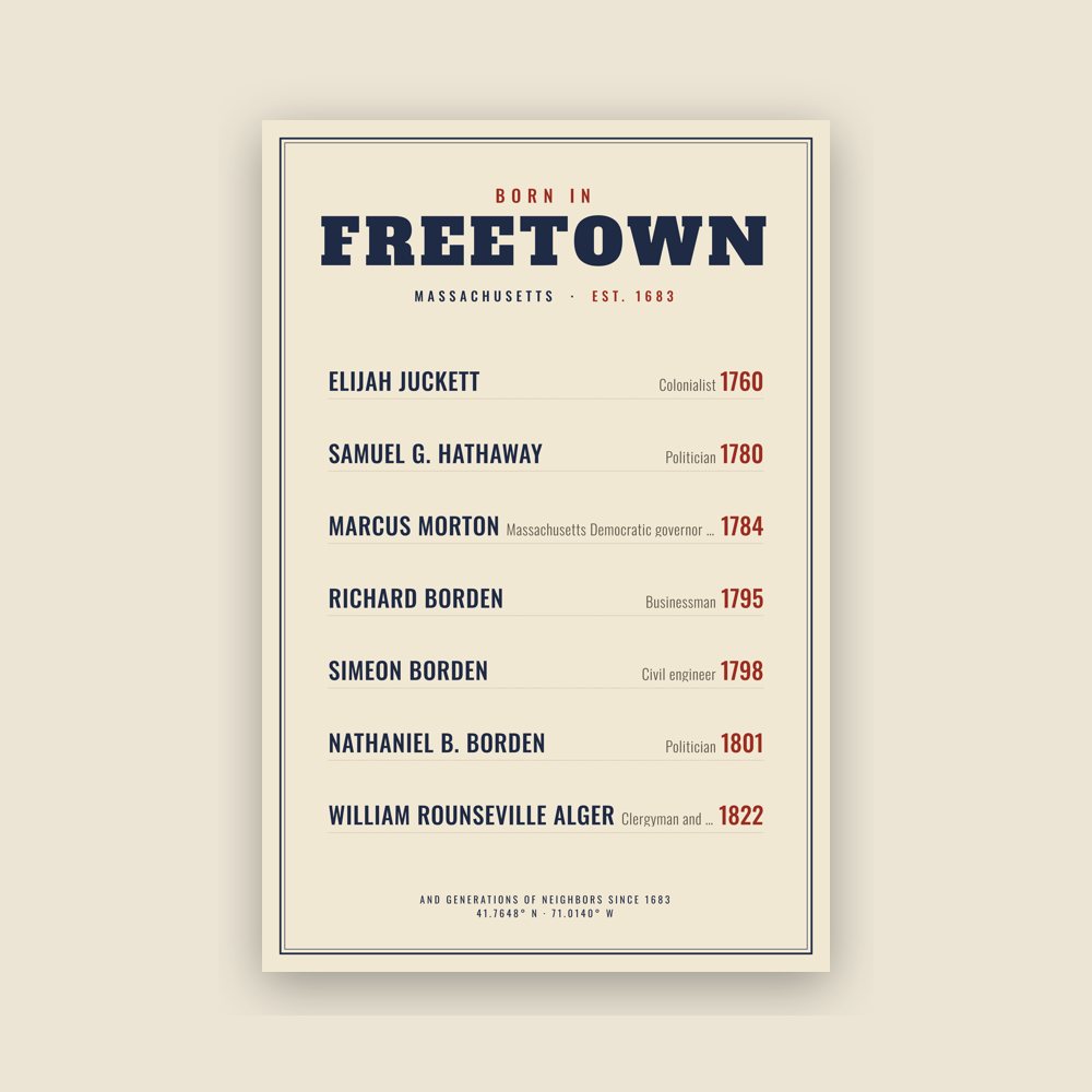Freetown “Born In” Poster