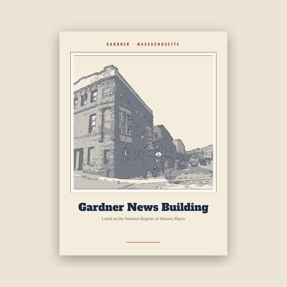 Gardner Gardner News Building Landmark Print