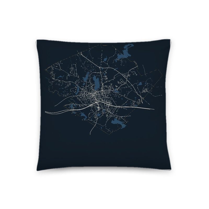 Gardner Map Throw Pillow