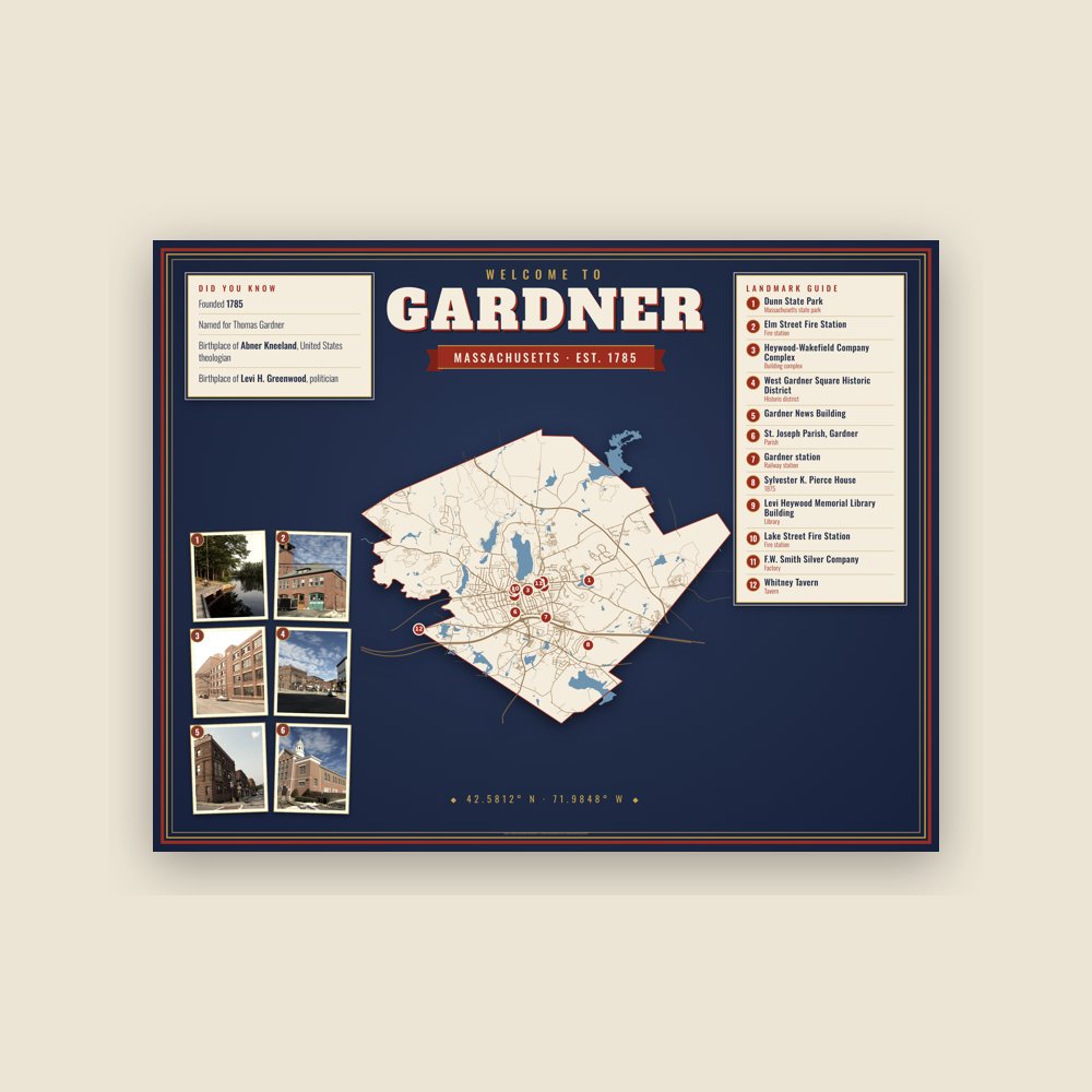 Gardner Map Placemat