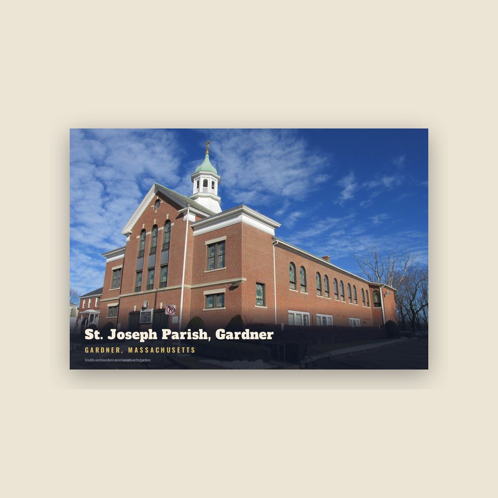 Gardner St. Joseph Parish, Gardner Postcard