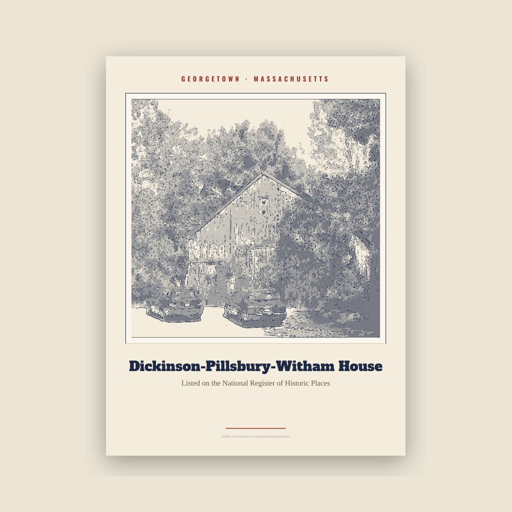 Georgetown Dickinson-Pillsbury-Witham House Landmark Print