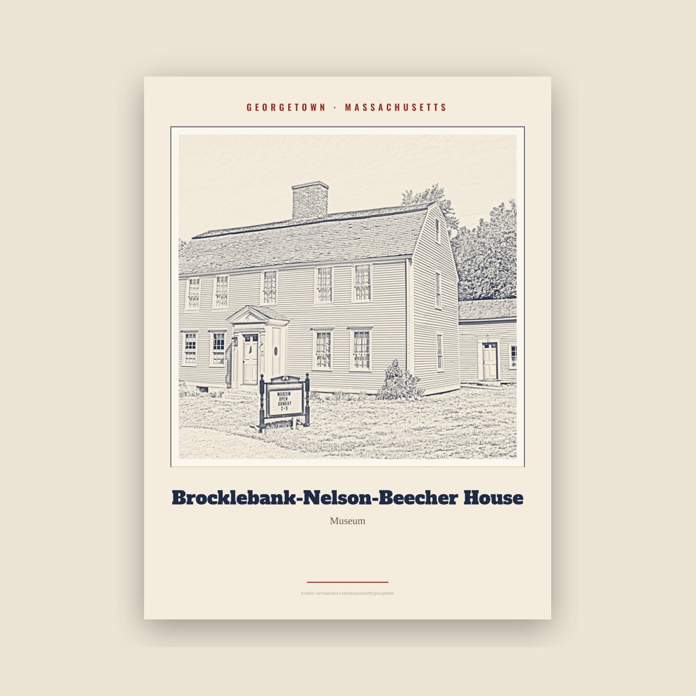 Georgetown Brocklebank-Nelson-Beecher House Landmark Print