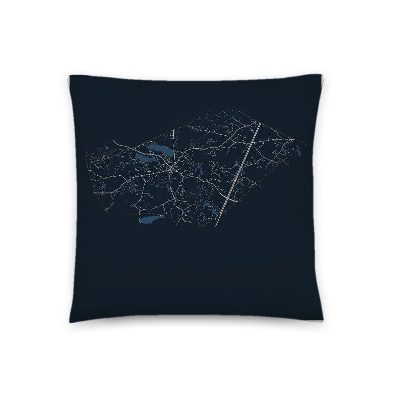 Georgetown Map Throw Pillow