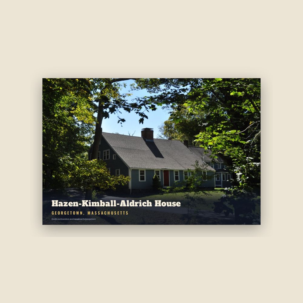 Georgetown Hazen-Kimball-Aldrich House Postcard
