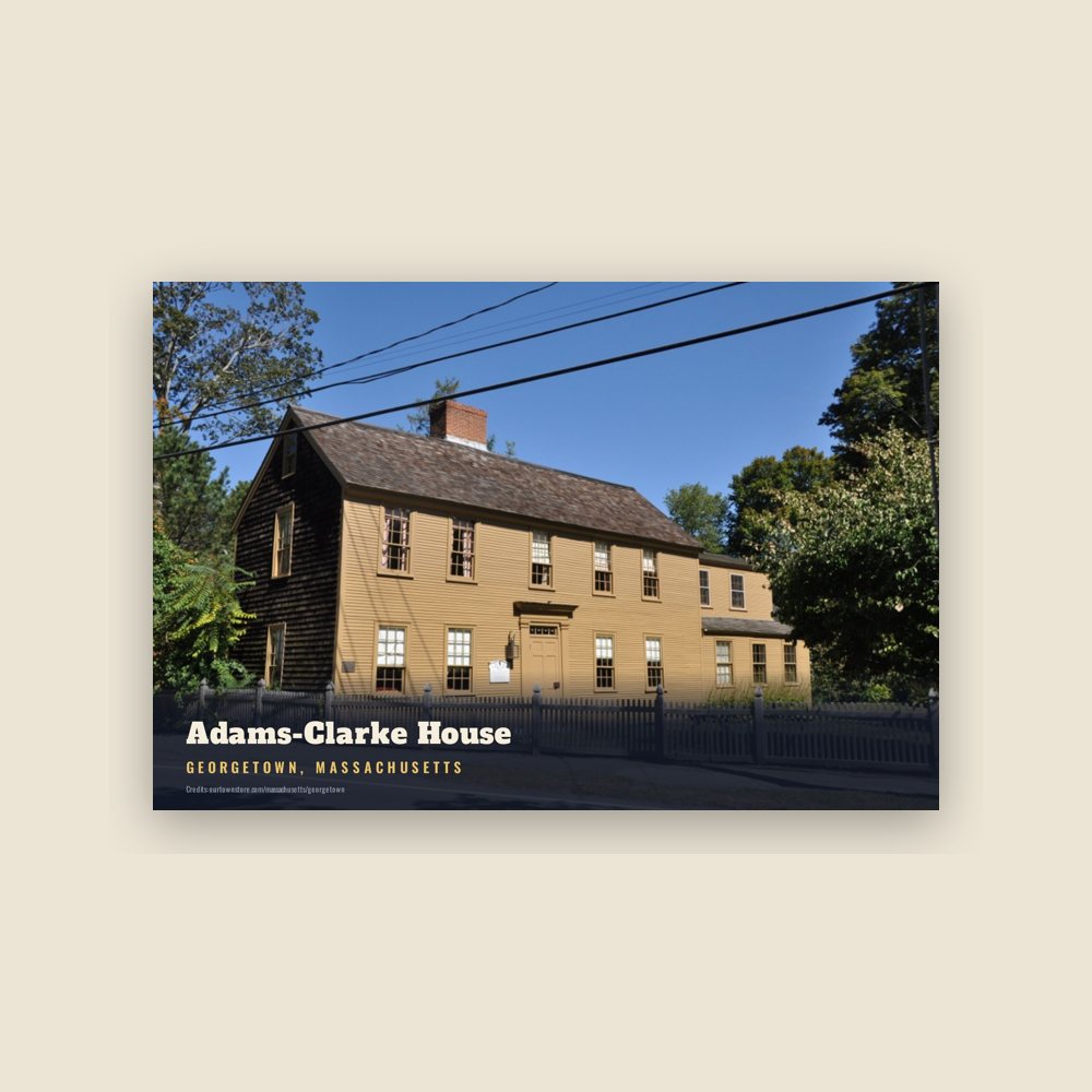 Georgetown Adams-Clarke House Postcard