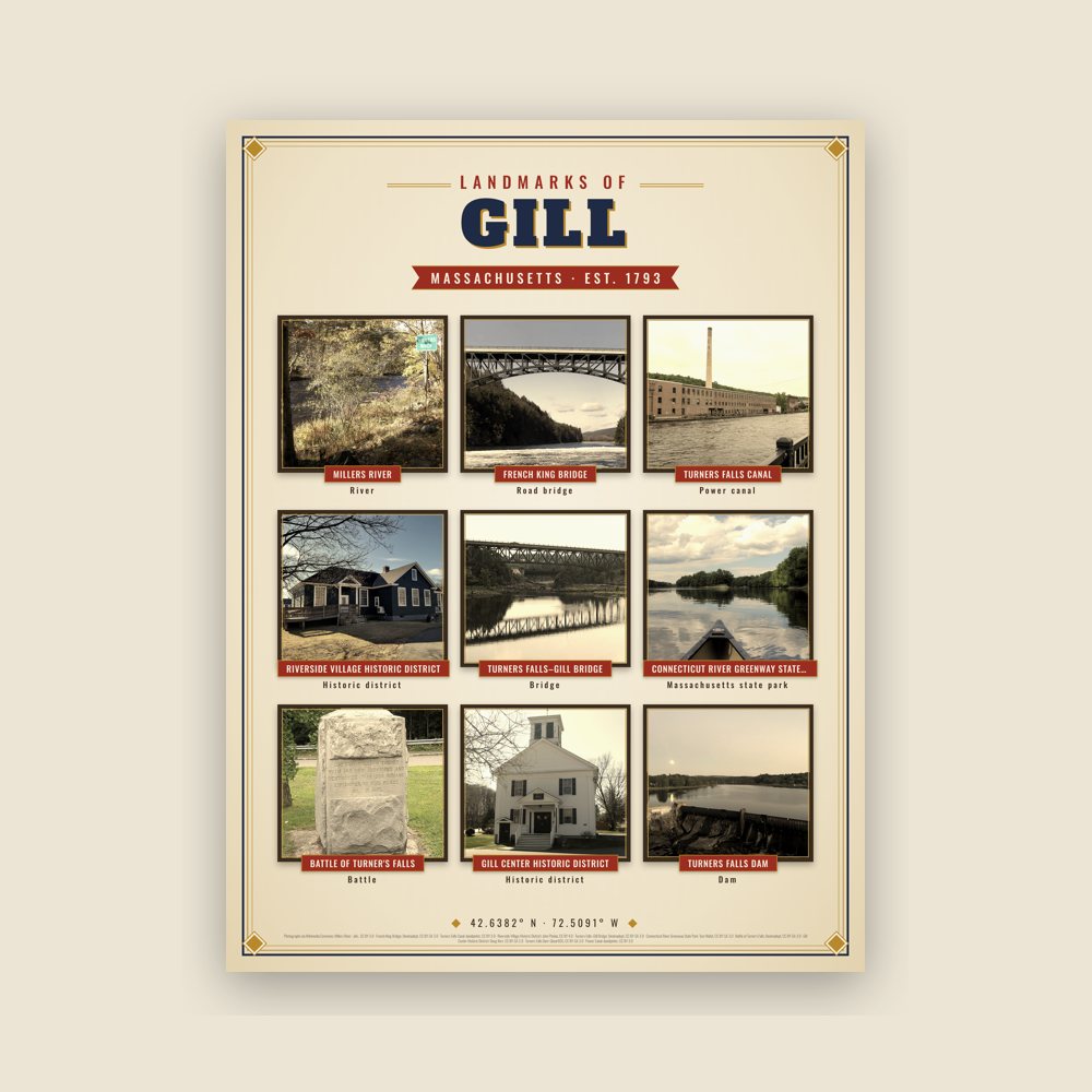 Gill Landmarks Photo Poster