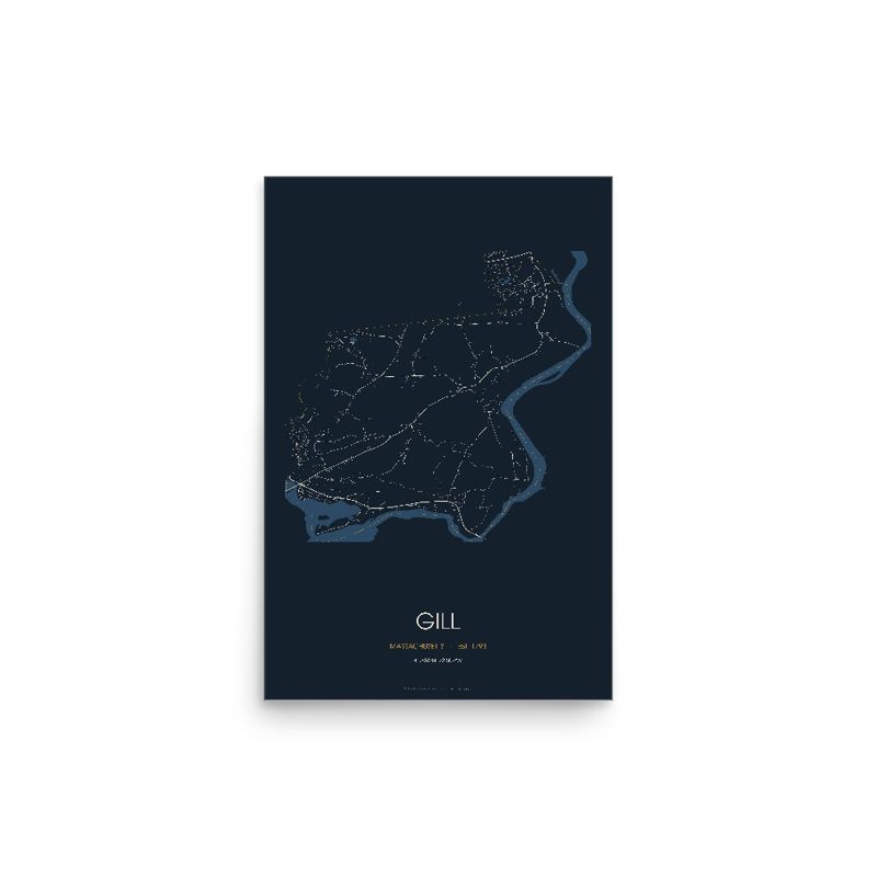 Gill Street Map Poster · Midnight