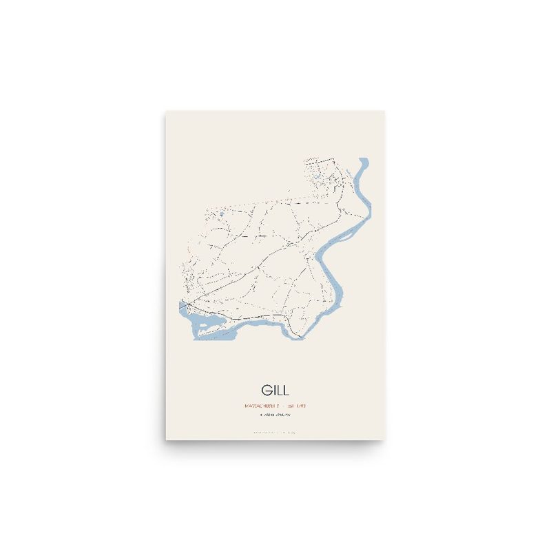 Gill Street Map Poster · Linen