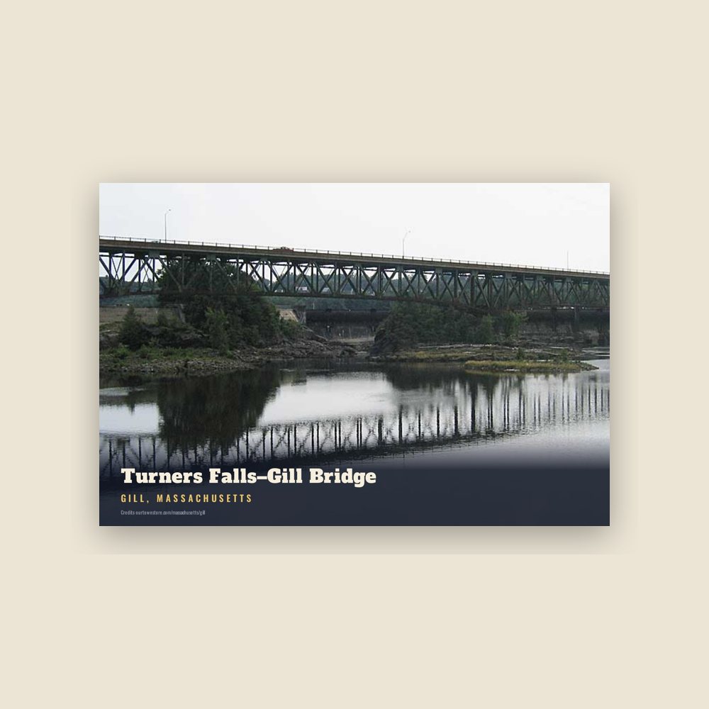 Gill Turners Falls–Gill Bridge Postcard