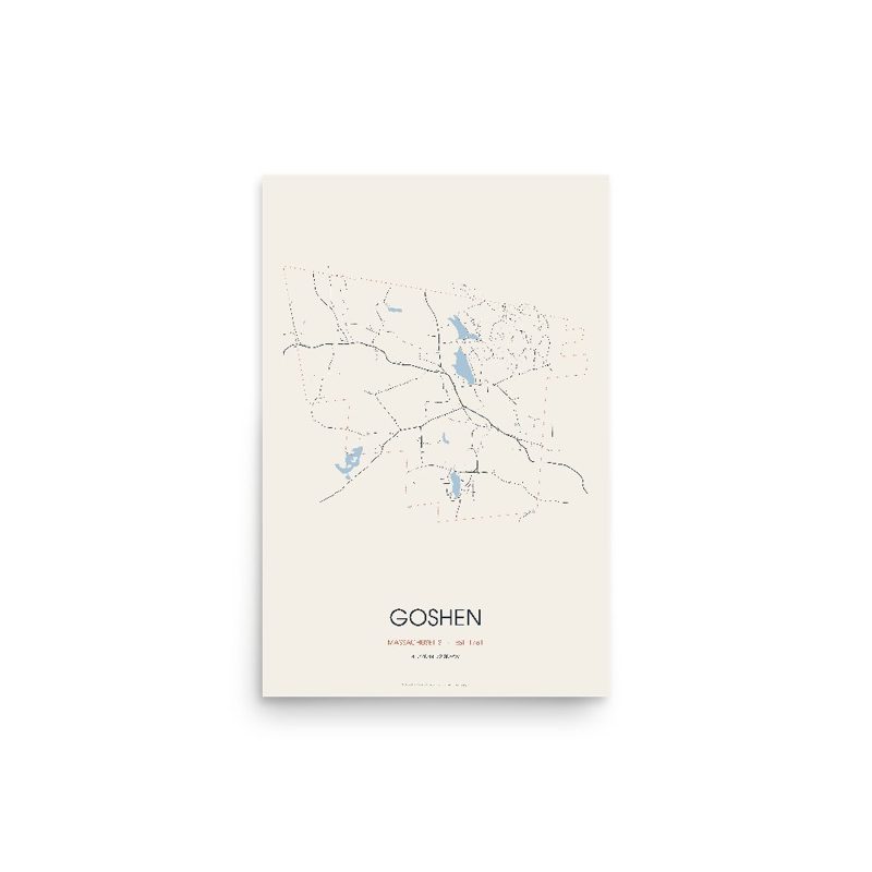 Goshen Street Map Poster · Linen