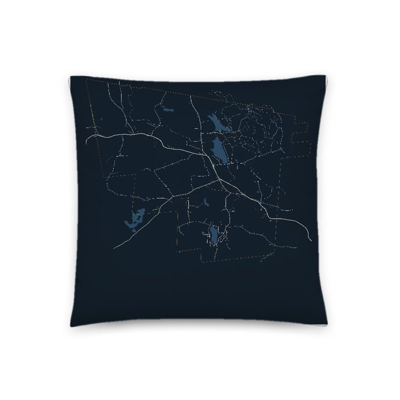 Goshen Map Throw Pillow