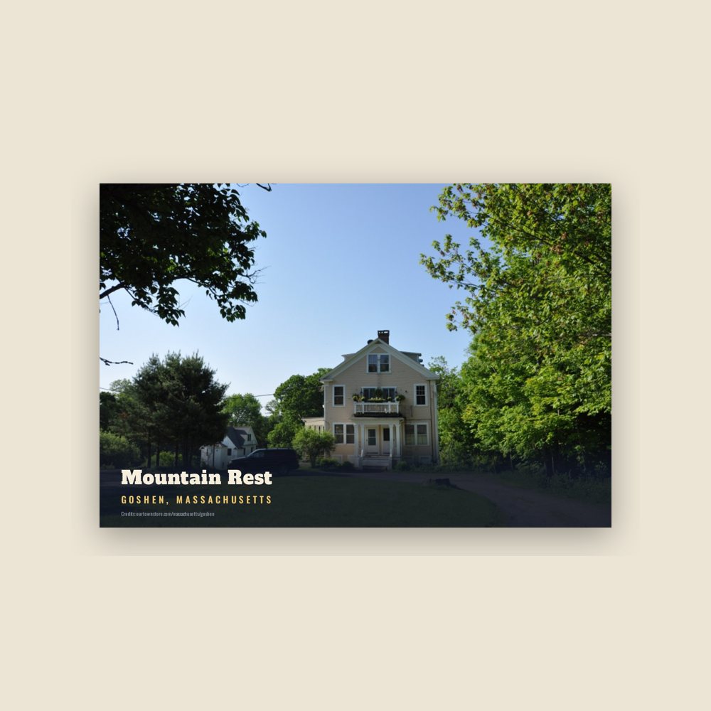 Goshen Mountain Rest Postcard