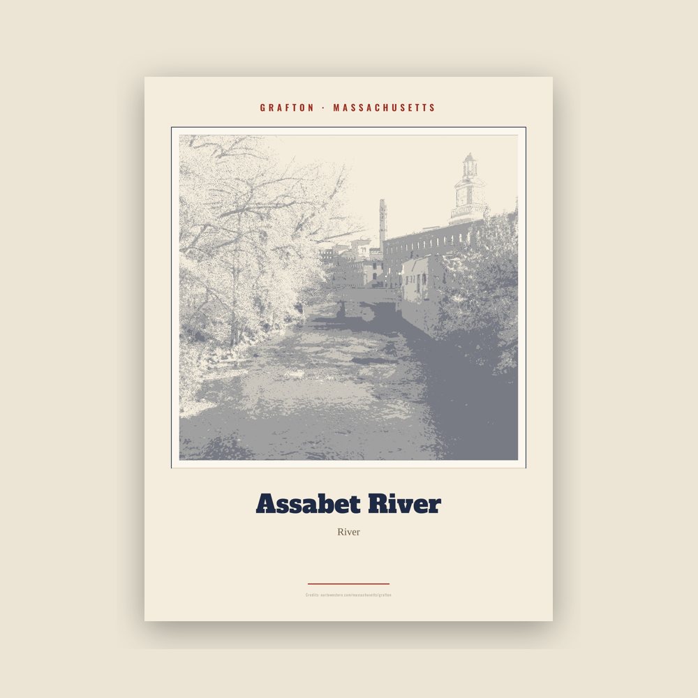Grafton Assabet River Landmark Print