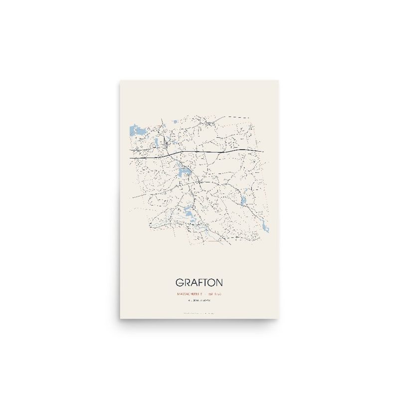 Grafton Street Map Poster · Linen