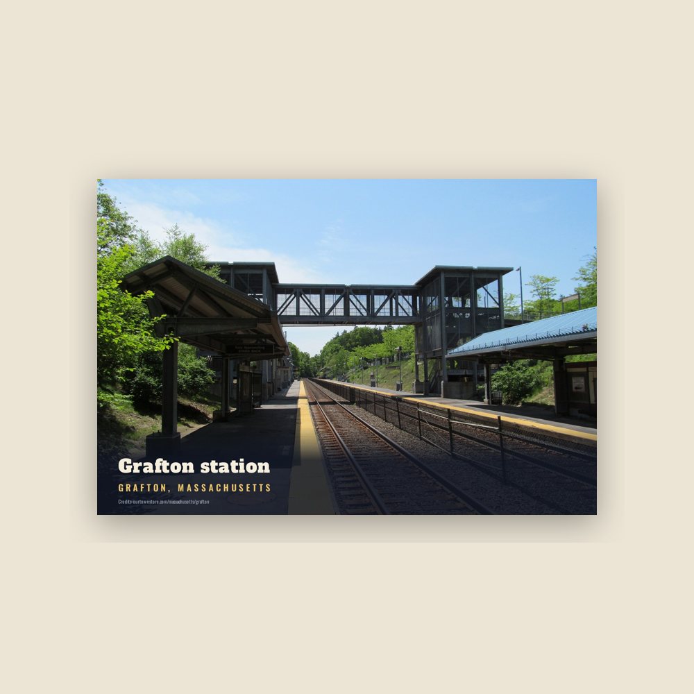 Grafton Grafton station Postcard
