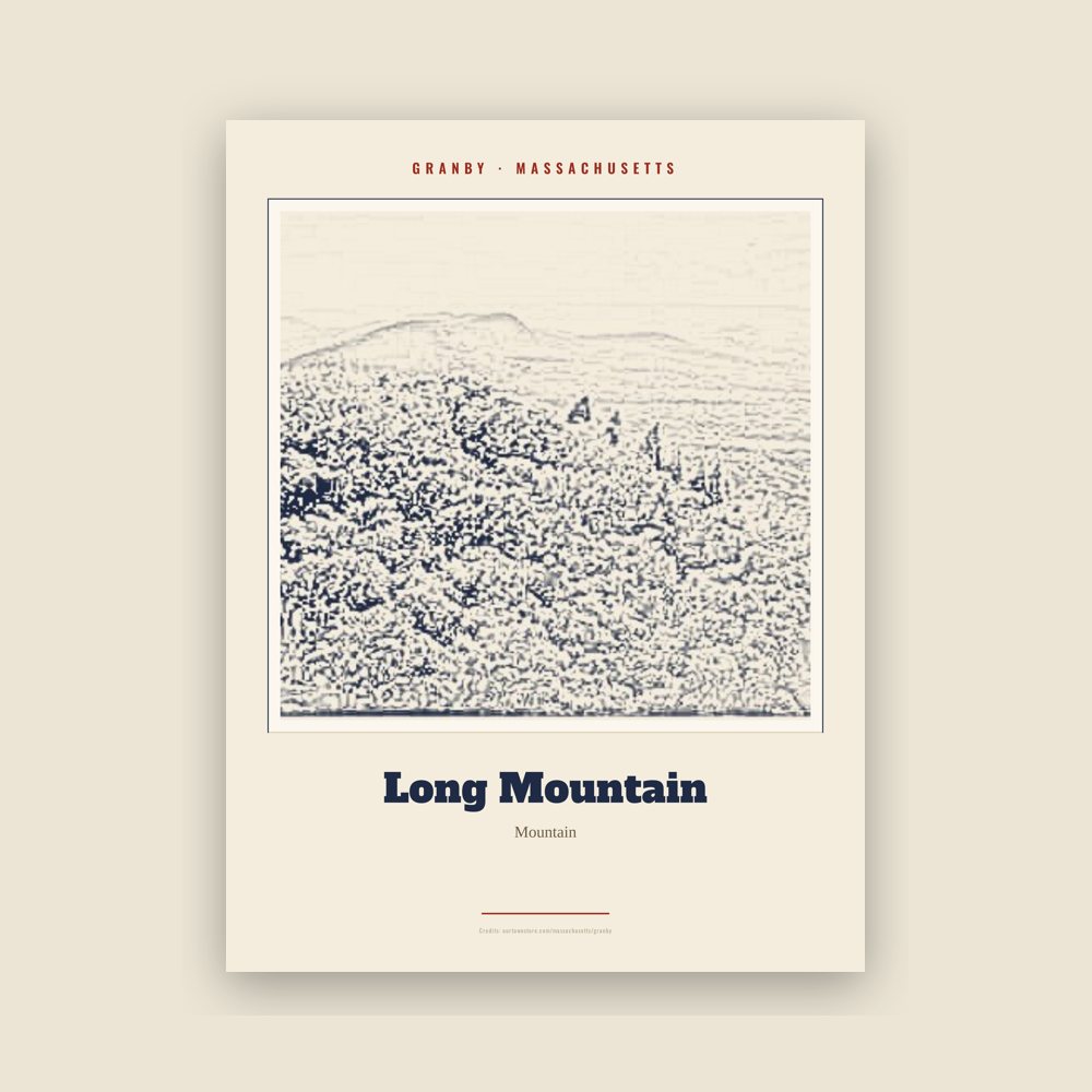 Granby Long Mountain Landmark Print