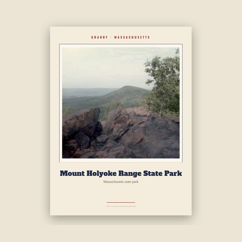 Granby Mount Holyoke Range State Park Landmark Print