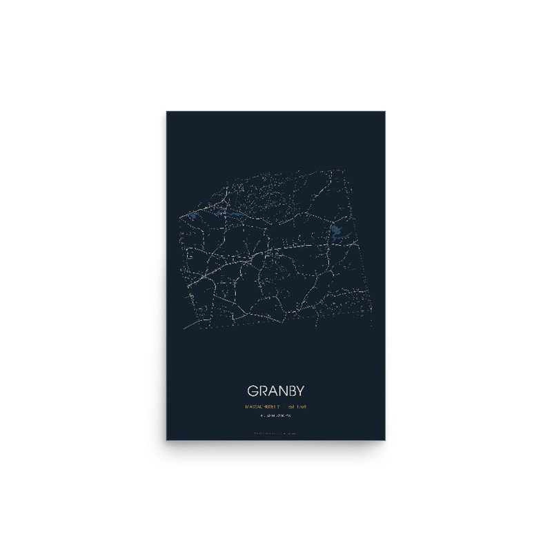 Granby Street Map Poster · Midnight