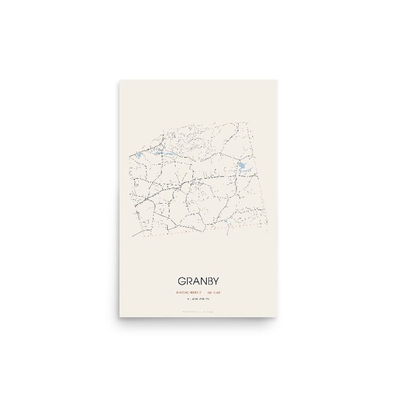 Granby Street Map Poster · Linen