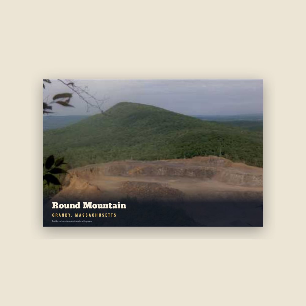 Granby Round Mountain Postcard