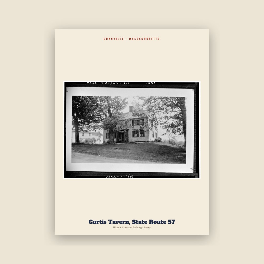 Granville Curtis Tavern, State Route 57 Archive Print