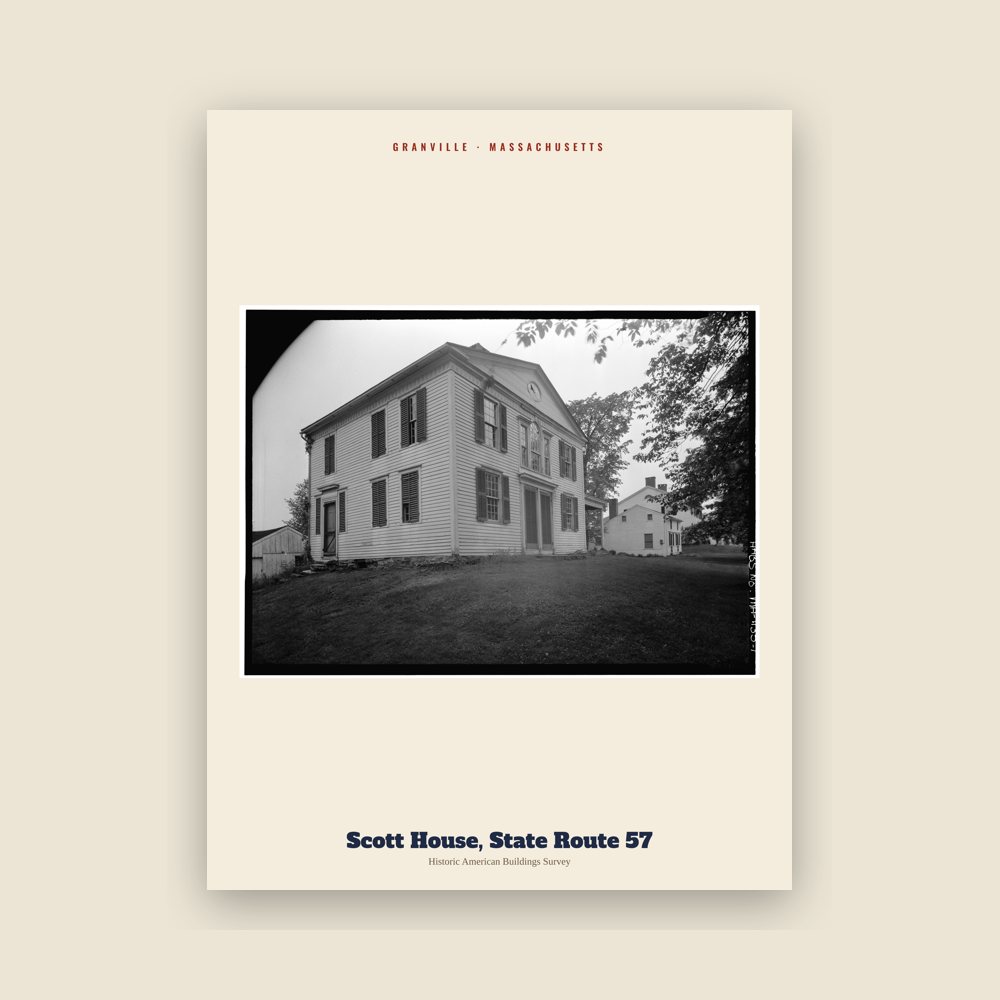 Granville Scott House, State Route 57 Archive Print