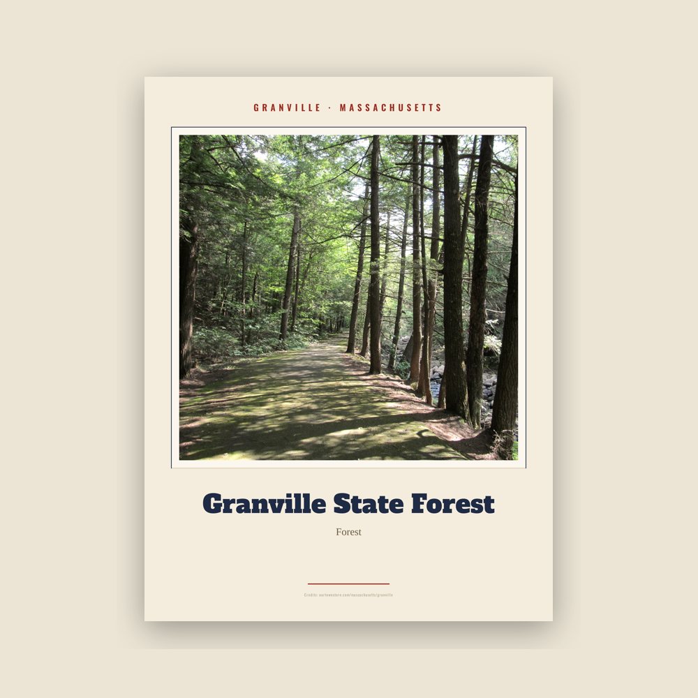 Granville Granville State Forest Landmark Print