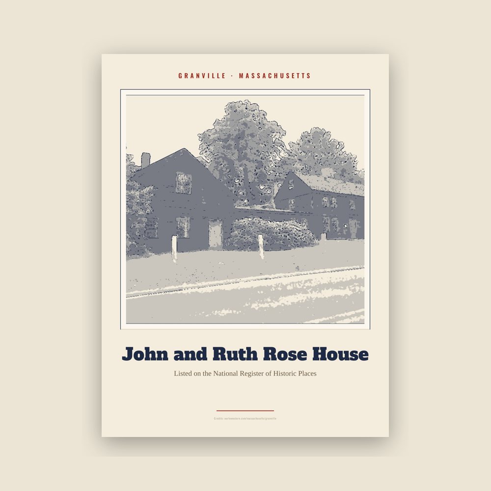 Granville John and Ruth Rose House Landmark Print