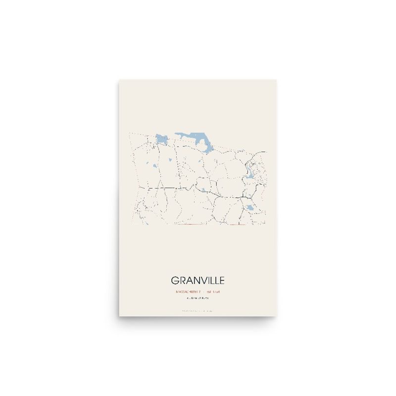 Granville Street Map Poster · Linen
