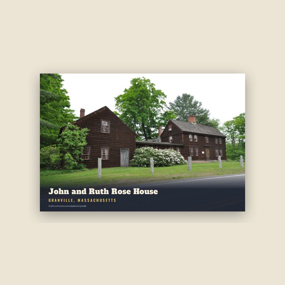 Granville John and Ruth Rose House Postcard
