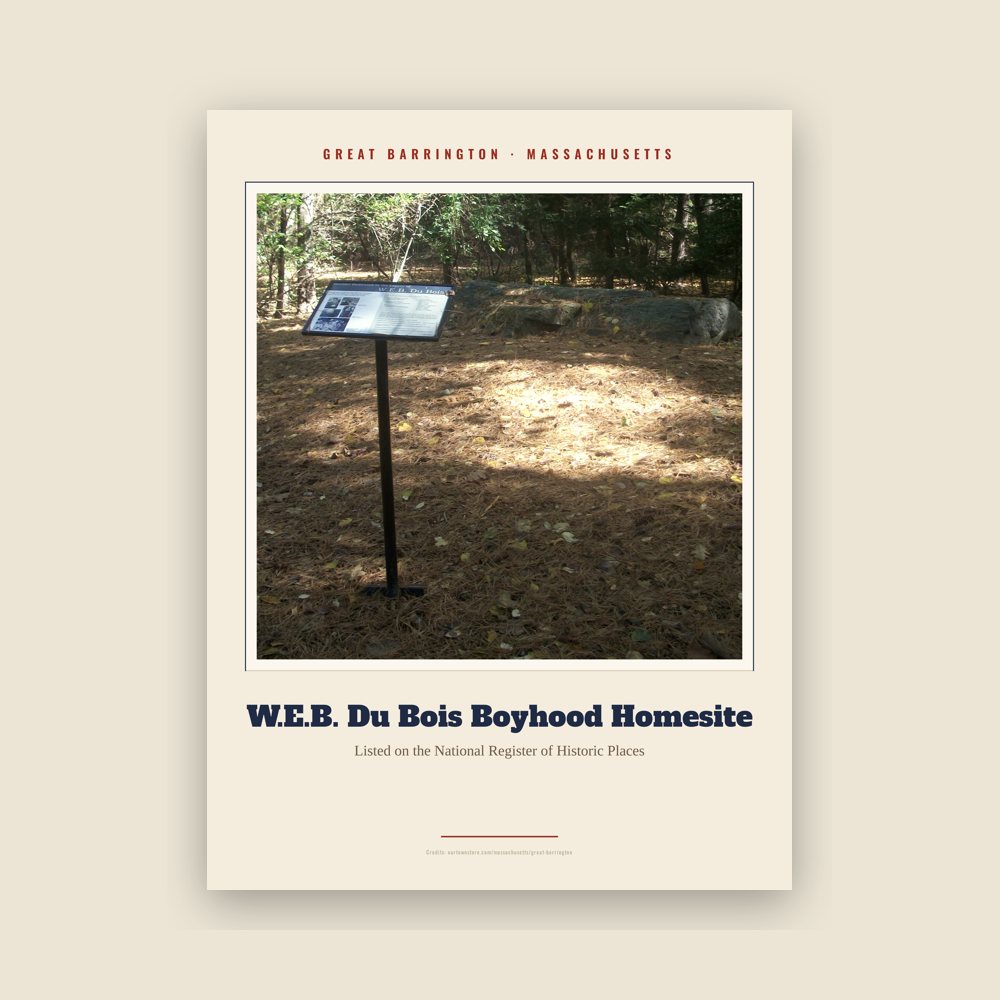 Great Barrington W.E.B. Du Bois Boyhood Homesite Landmark Print