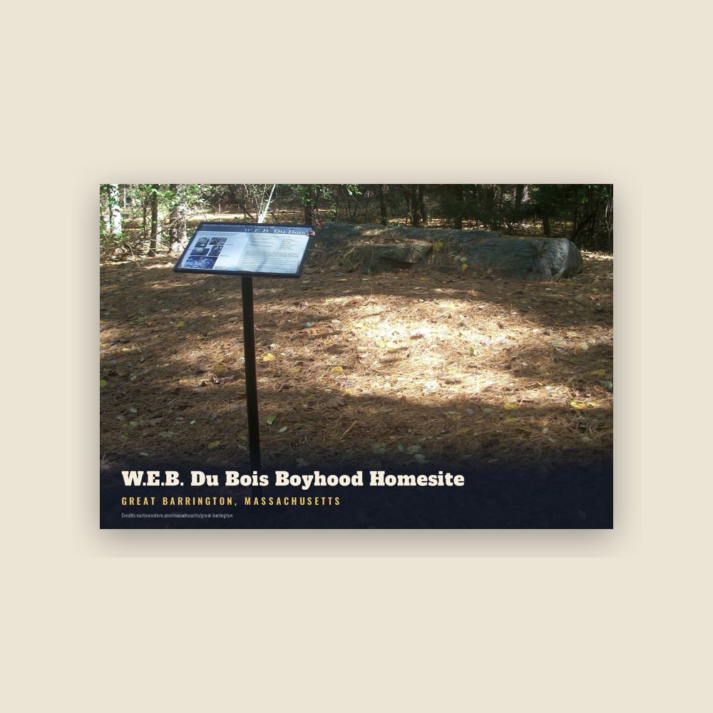Great Barrington W.E.B. Du Bois Boyhood Homesite Postcard