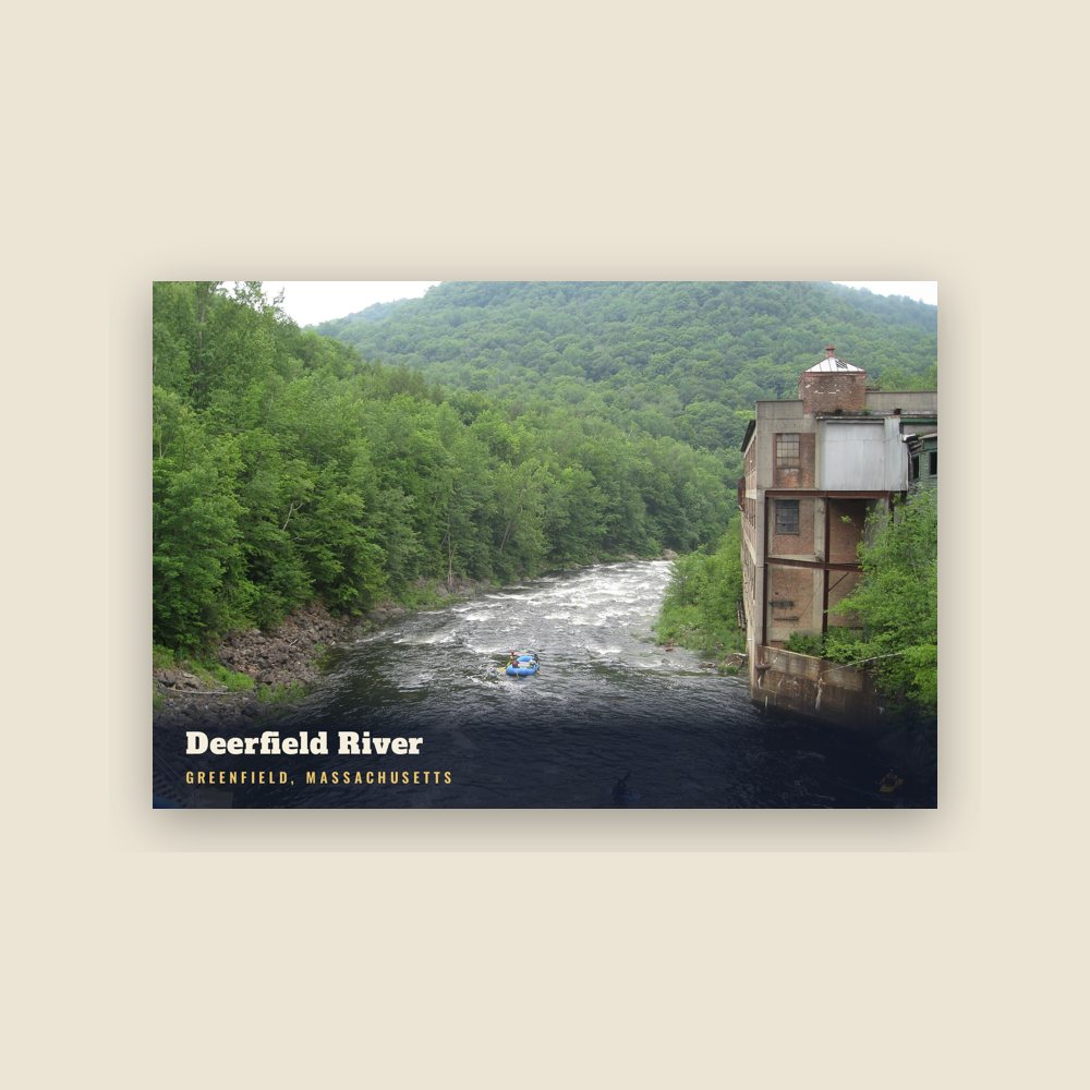 Greenfield Deerfield River Postcard
