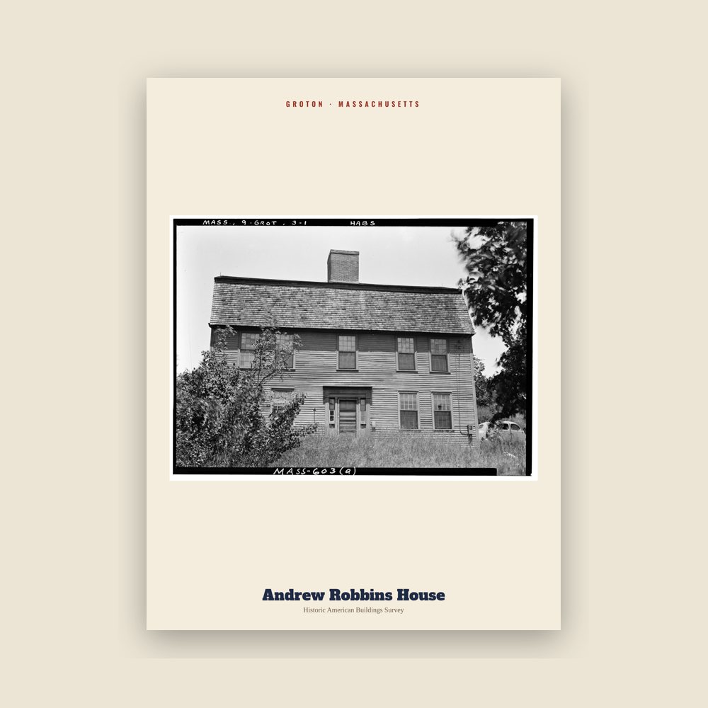 Groton Andrew Robbins House Archive Print