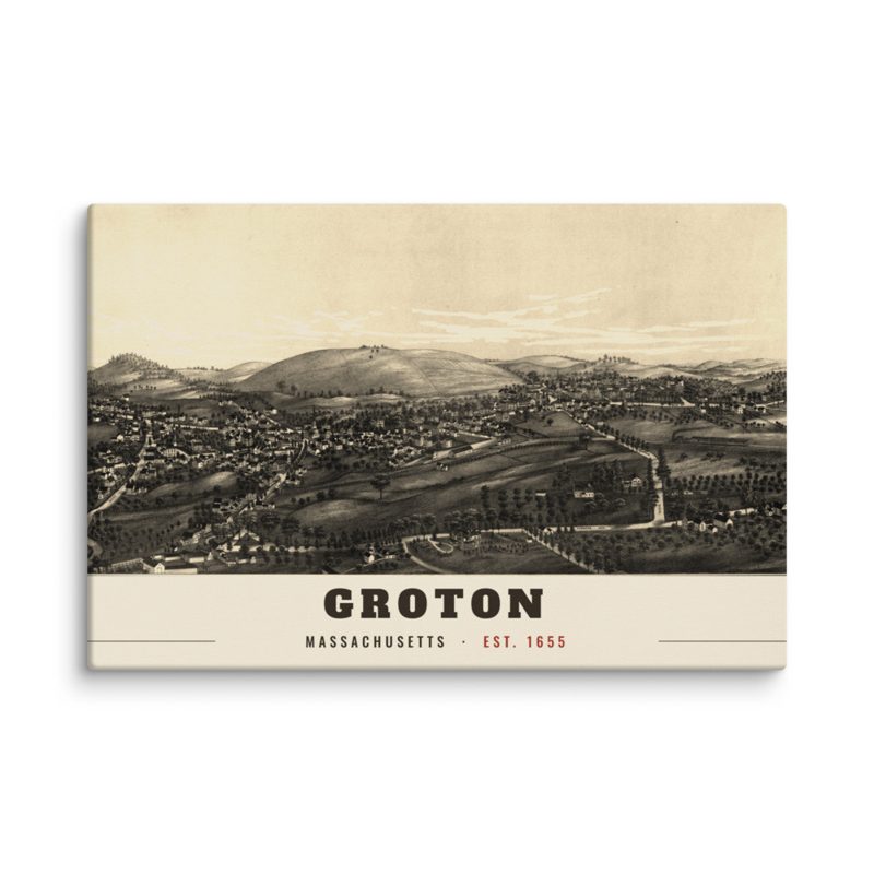 Groton Bird's-Eye View Canvas